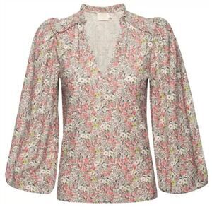 Nation Ltd Claudine Yoked Blouse in Superbloom